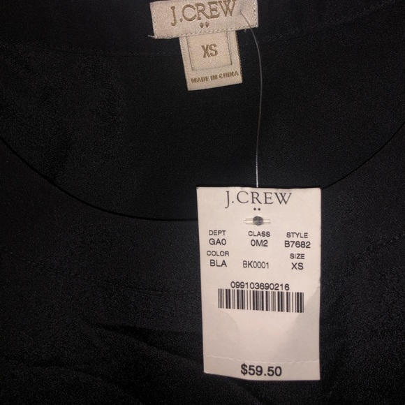 Black silk shirt by J. Crew - Picture 2 of 3